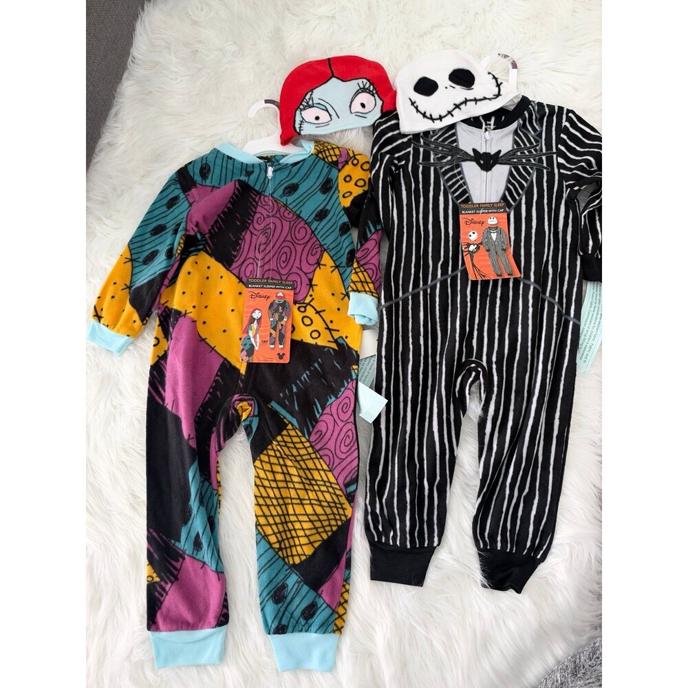 2 brand new Disney The Nightmare Before Christmas Pajamas Halloween Costume